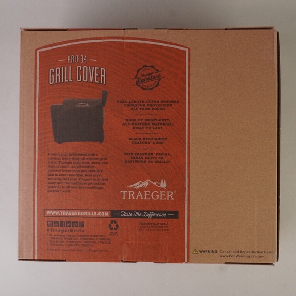 Traeger Weather Resistant Heavy Duty Full Length Grill Cover Texas Elite Pro 34 - Picture 3 of 9